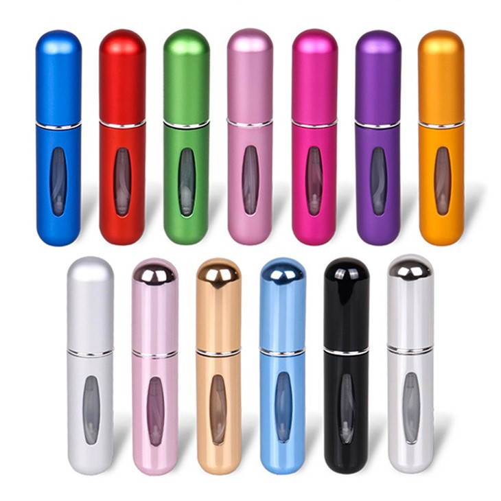 5ML Mini Travel Pocket Aluminum Perfume Atomizer Spray Bottle