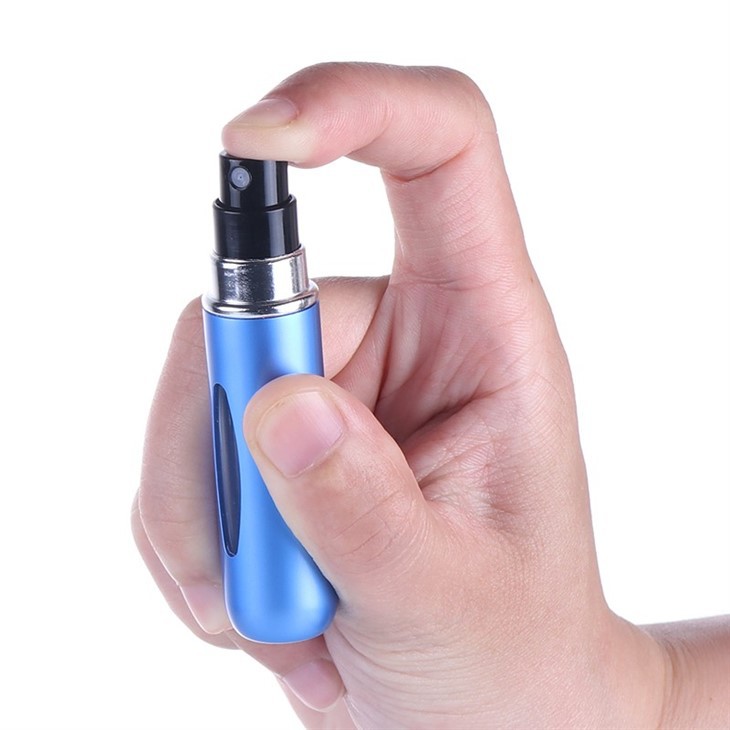 5ML Mini Travel Pocket Aluminum Perfume Atomizer Spray Bottle
