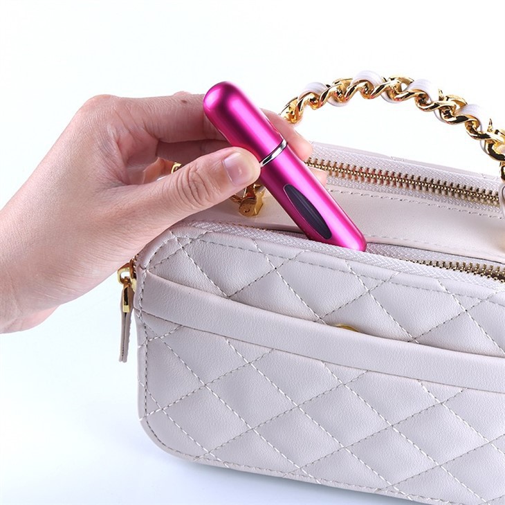5ML Mini Travel Pocket Aluminum Perfume Atomizer Spray Bottle