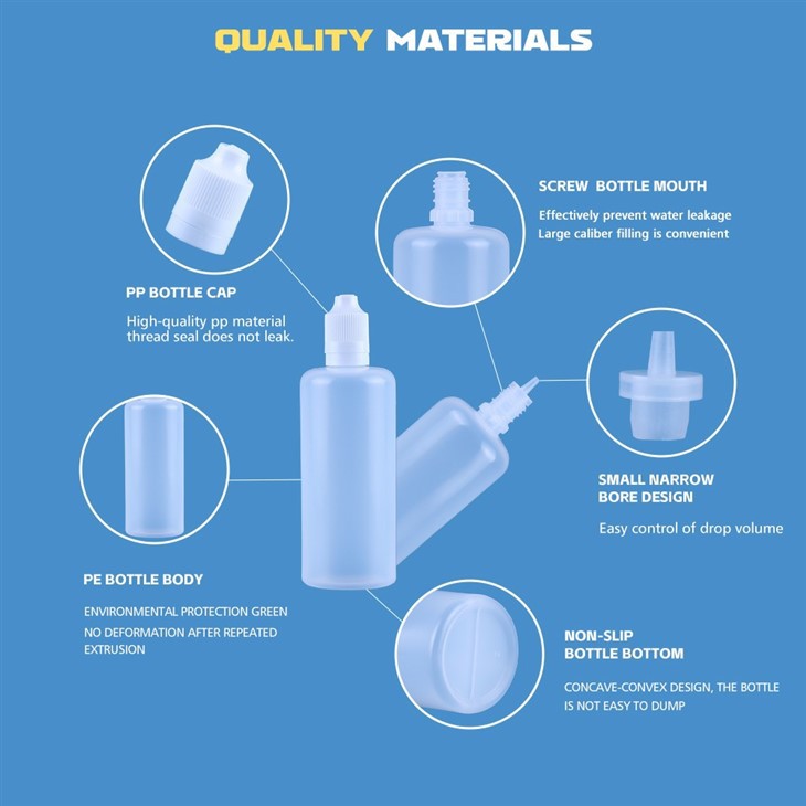 Plastic Squeeze Dropper Bottles